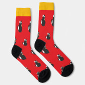 Pizza-Katzen-Socken Socken (Rechts)