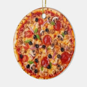 Pizza Keramik Ornament (Links)