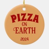 Pizza Keramik Ornament (Hinten)