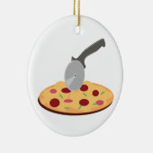 Pizza Keramik Ornament (Rechts)