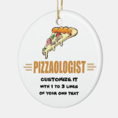 Pizza Keramik Ornament (Links)
