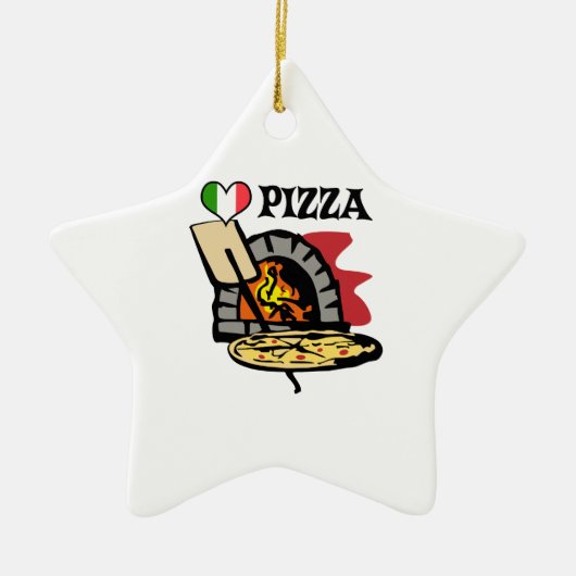 PIZZA KERAMIK ORNAMENT (Vorne)