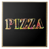 Pizza Keramik Tile Fliese (Vorderseite)