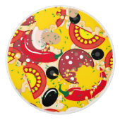 Pizza Keramikknauf (Vorderseite)