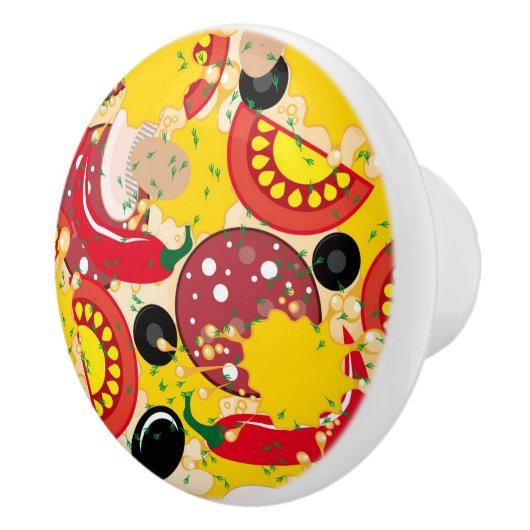 Pizza Keramikknauf (Rechts)