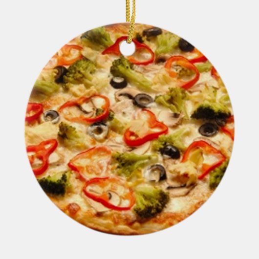 Pizza Keramikornament (Vorne)