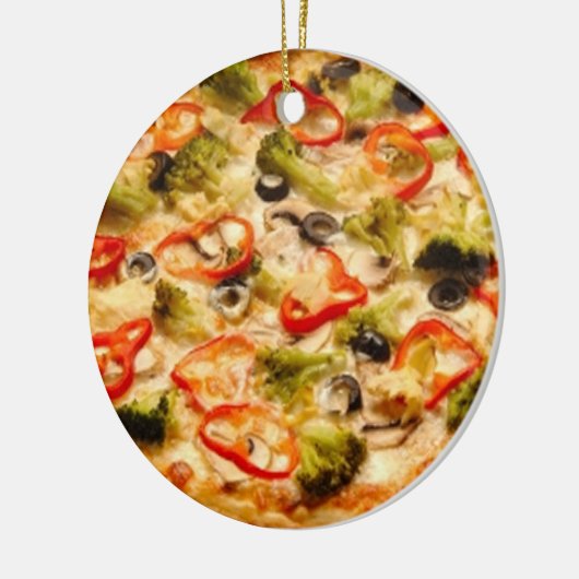 Pizza Keramikornament (Links)