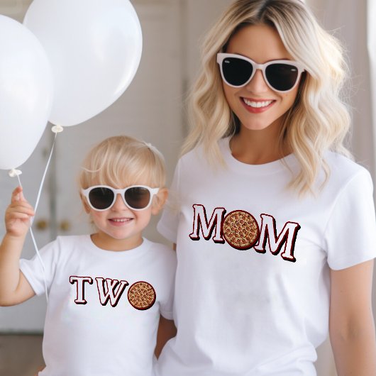 Pizza Kindergeburtstagsfeier Mama Mutter T-Shirt