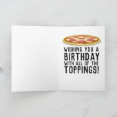 PIZZA KING BIRTHDAY GREETING CARD KARTE (Innenseite)
