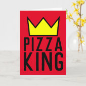 PIZZA KING GEBURTSTAG, GEEIGNET FÜR FRAMING KARTE (Gelbe Blume)