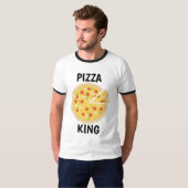 PIZZA KING MEN'S FUNNY T - Shirt (Vorne ganz)