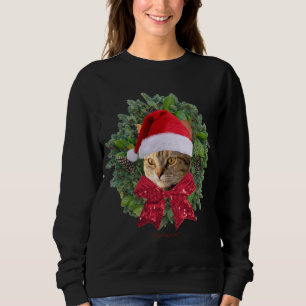 Pizza Kitty World Niedlich Torbie Cat Christmas Ki Sweatshirt
