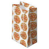 Pizza Kleine Geschenktüte (Vorderseite Schrägansicht)
