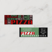 Pizza (kleiner Chat) Treuekarte (Vorne/Hinten)