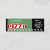 Pizza (kleiner Chat) Treuekarte (Rückseite)