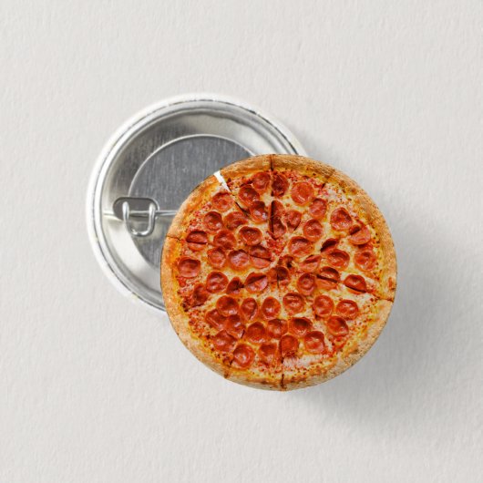 Pizza-Knopf Button (Vorne & Hinten)
