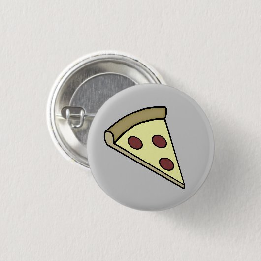 Pizza-Knopf Button (Vorne & Hinten)