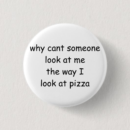 Pizza-Knopf Button (Vorderseite)