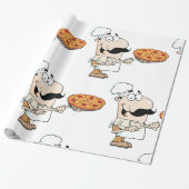 Pizza Koch Geschenkpapier (Ungerollt)