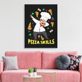 Pizza Koch Gift Italienische Pizza Lover Men Pizza Leinwanddruck (Insitu (Wohnzimmer))
