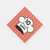 Pizza Koch Kindergeburtstag Party Serviette (Ecke)