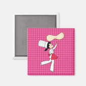 Pizza Koch Kühlschrankmagnet (Vorderseite/Rückseite)