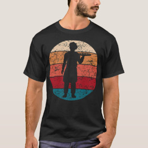 Pizza Koch Pizzeria Cook Retro Vintage Schenkung D T-Shirt