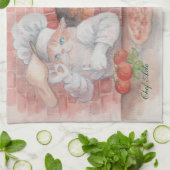 Pizza-Kochs-Achsen-Geschirrtuch Geschirrtuch (Gefaltet)