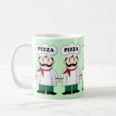 Pizza-Kochs-Geschenk-Tasse Kaffeetasse (Links)