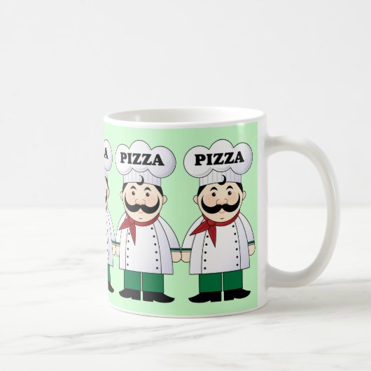 Pizza-Kochs-Geschenk-Tasse Kaffeetasse (Rechts)