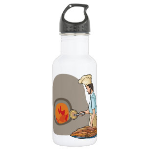 Pizza-Kochs-Wasser-Flasche Edelstahlflasche