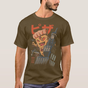 Pizza Kong Kaiju Monsters Fast Food Japanische Kun T-Shirt