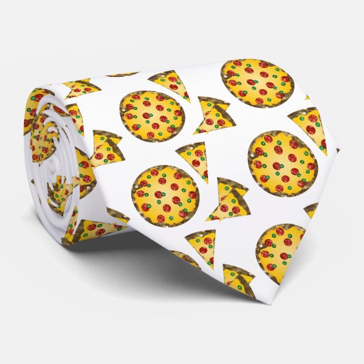 Pizza Krawatte (Gerollt)