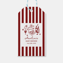 Pizza Kritzel-Sonderservice Baby-Party Geschenkanhänger