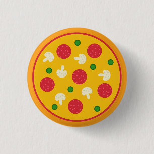 Pizza-Kuchen Button
