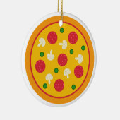 Pizza-Kuchen Keramik Ornament (Rechts)