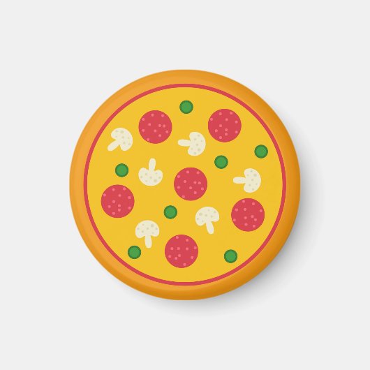 Pizza-Kuchen Magnet (Vorne)