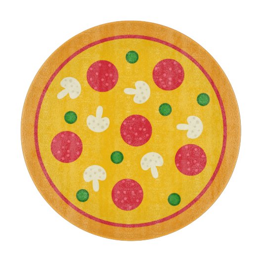 Pizza-Kuchen Schneidebrett (Vorderseite)