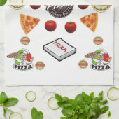 Pizza Küchenhandtuch Geschirrtuch (Gefaltet)