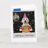 Pizza Labrador Retriever Dog Funny Card Karte (Vorderseite)