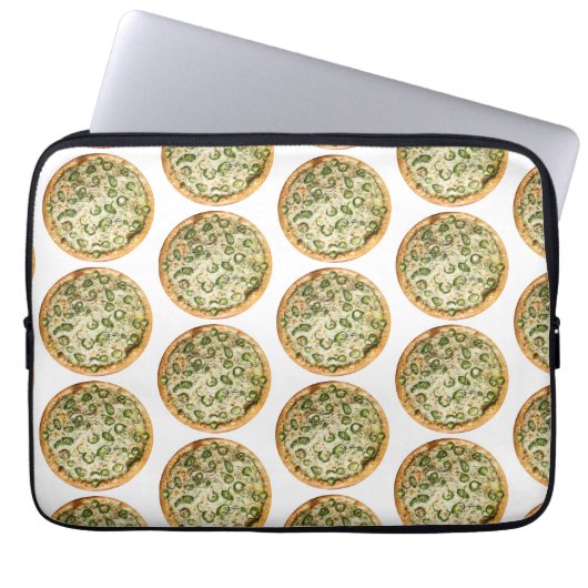 Pizza Laptopschutzhülle (Vorderseite)