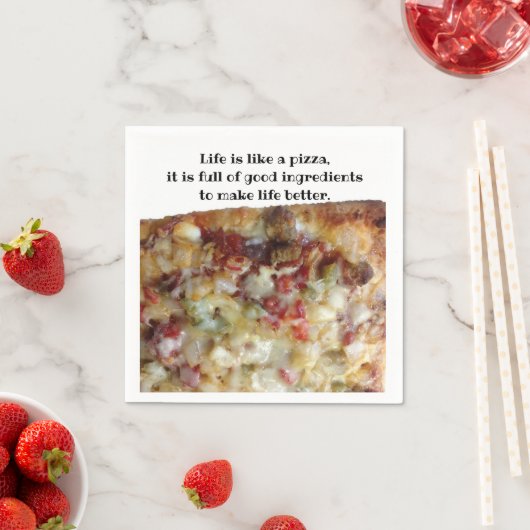 PIzza lässige Serviette (Beispiel)