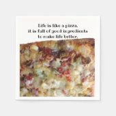 PIzza lässige Serviette (Vorderseite)