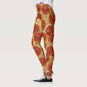 Pizza-Leggings mit Pfefferoni Leggings (Links)