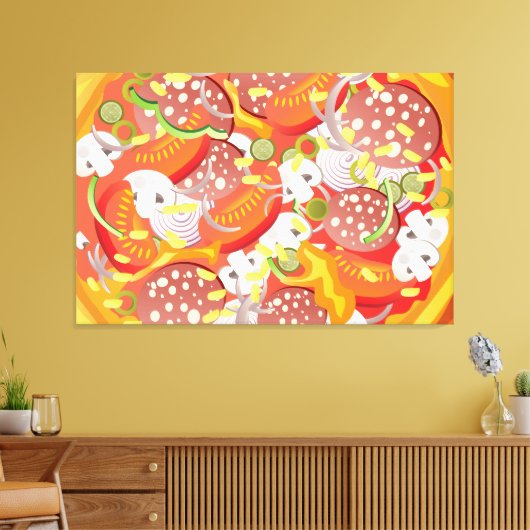 Pizza Leinwanddruck (Insitu (Wohnzimmer))