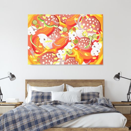 Pizza Leinwanddruck (Insitu (Schlafzimmer))