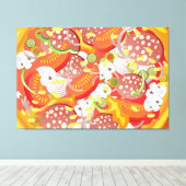 Pizza Leinwanddruck (Insitu (Holzboden))