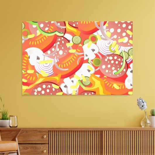 Pizza Leinwanddruck (Insitu (Wohnzimmer))