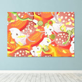 Pizza Leinwanddruck (Insitu (Holzboden))