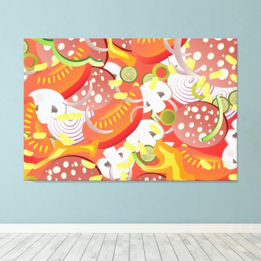 Pizza Leinwanddruck (Insitu (Holzboden))